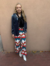 Load image into Gallery viewer, Aztec Cropped Wide Leg Jeans
