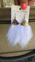 Load image into Gallery viewer, White Tassle Earrings
