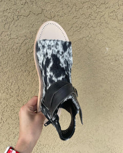 Amber Cowhide Sandals